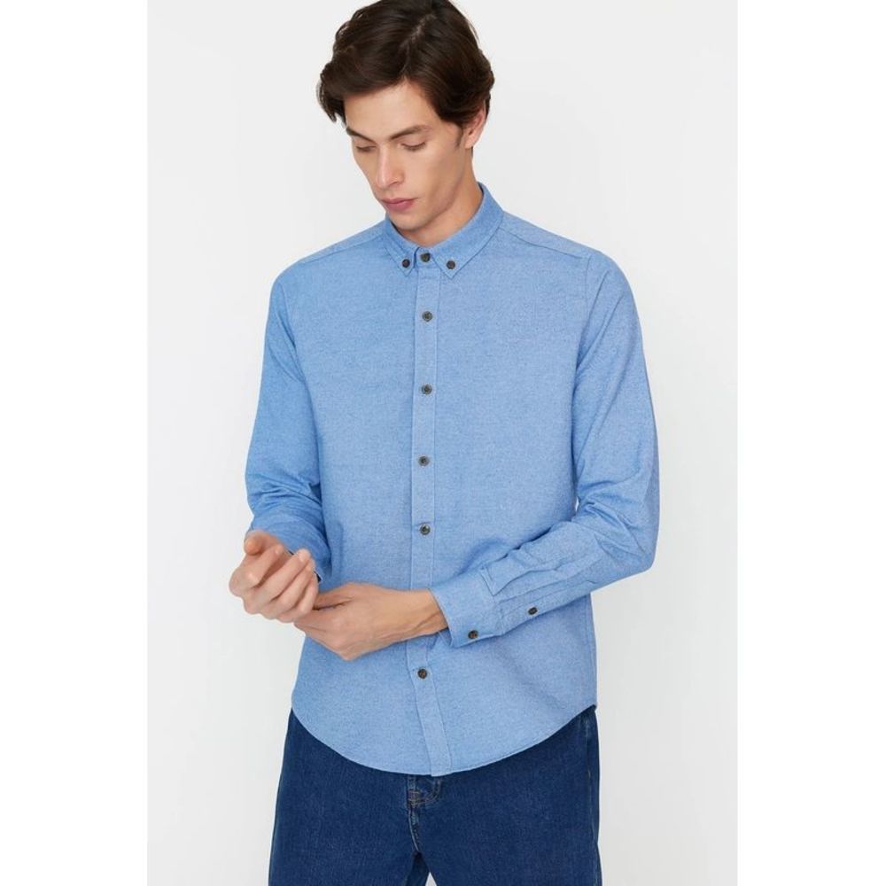 NWT Trendyol Men Slim fit Button placket Woven Shirt